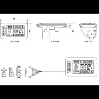 Дисплей LCD-7 для електровелосипеда