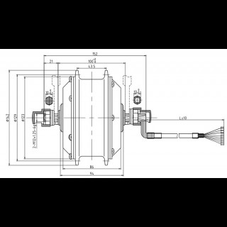 Мотор-колесо для велосипеда 300W MXUS XF04