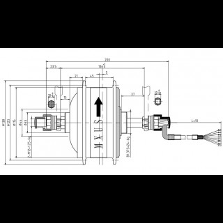 Мотор-колесо для велосипеда 350W MXUS XF08 заднє