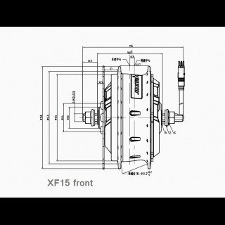 Мотор-колесо для велосипеда 400W MXUS XF15F / XF15R / XF15С