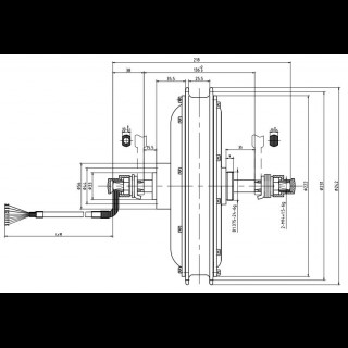 Мотор-колесо для велосипеда 1000W MXUS заднє